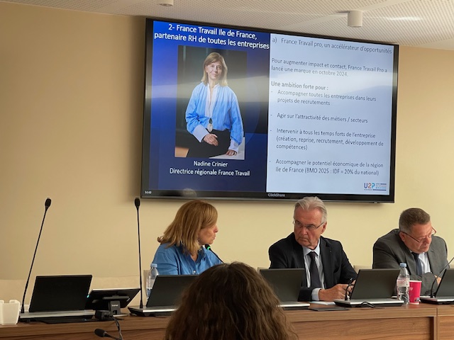 Table Ronde avec Hélène Crinier, DG France Travail Ile-de-France, MIchel Picon, Président de l'U2P nationale et Christophe Sans, Président de l'U2P Île-de-France - CNAMS IDF
